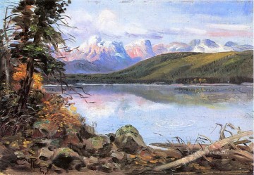チャールズ・マリオン・ラッセル Painting - マクドナルド湖 1901年 チャールズ・マリオン・ラッセル